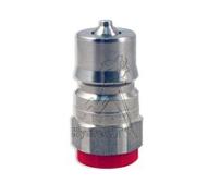 Male coupler with valve 1/2 iso B m