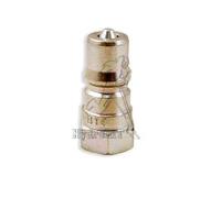 Male coupler with valve 1/8 iso B m