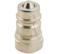 Male coupler with valve 3/4 iso A -
