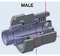 COUPLER M 1 "VR SCREWED VALVE