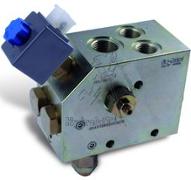 DOUBLE BYPASS FLOW DIVIDER 100 LPM 24VDC