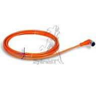 Cordon surmoulé M12 - 5 pts - coude femelle - 10m - PVC
