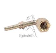 Nipple Ø6mm écrou tournant femelle 9/16 JIC 37°- coude 90°