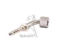 Nipple coudé 45° Ø6mm écrou tournant femelle 9/16 ORFS