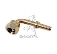 Nipple Ø10mm écrou tournant femelle 3/4 JIC 37°- coude 90°