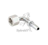 Nipple coudé 90° Ø10mm écrou tournant femelle 13/16 ORFS