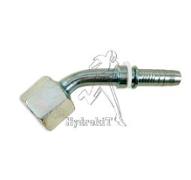 Nipple coudé 45° Ø10mm écrou tournant femelle 13/16 ORFS