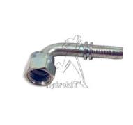 Nipple Ø13mm écrou tournant femelle 7/8 JIC 37°- coude 90°