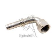 Nipple coudé 90° Ø13mm écrou tournant femelle 13/16 ORFS
