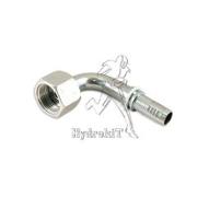 Nipple coudé 90° Ø16mm écrou tournant femelle 1" 3/16 ORFS