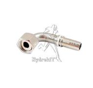 Nipple coudé 90° Ø19mm écrou tournant femelle 1" 3/16 ORFS