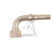 Nipple Ø19mm femelle interlock DIN 20S cône 24° coude 90°