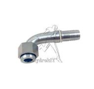 Nipple coudé 90° Ø25mm écrou tournant femelle 1" 7/16 ORFS