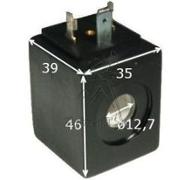 SQUARE SOLENOID 24VDC Ø12 39MM