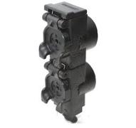 Collecteur d'huile double 61mm  - sortie coude 45°