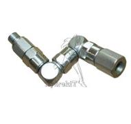 Rotating connector in Z for grease