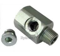 TEE FITTING 1/2" BSP MALE TAPER - 1/2" BSP FEMALE CYLINDRICA