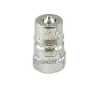 Male coupler with valve 1/2 iso B m