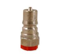 Male coupler with valve 1/4 iso B m