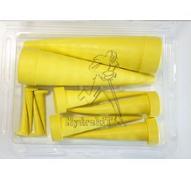 Boîte de 10 bouchons Yelloc Mixte 4 Micro 4 Medium 2 XL