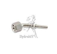 Nipple coudé 45° Ø6mm femelle DIN 08S