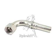 Nipple Ø25mm femelle interlock 1" 5/16 JIC 37° coude 90°