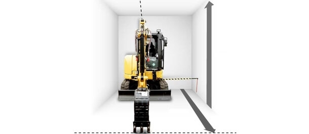 Schéma de fonctionnement d'une limitation de mouvement Schéma de fonctionnement d'une limitation de mouvement